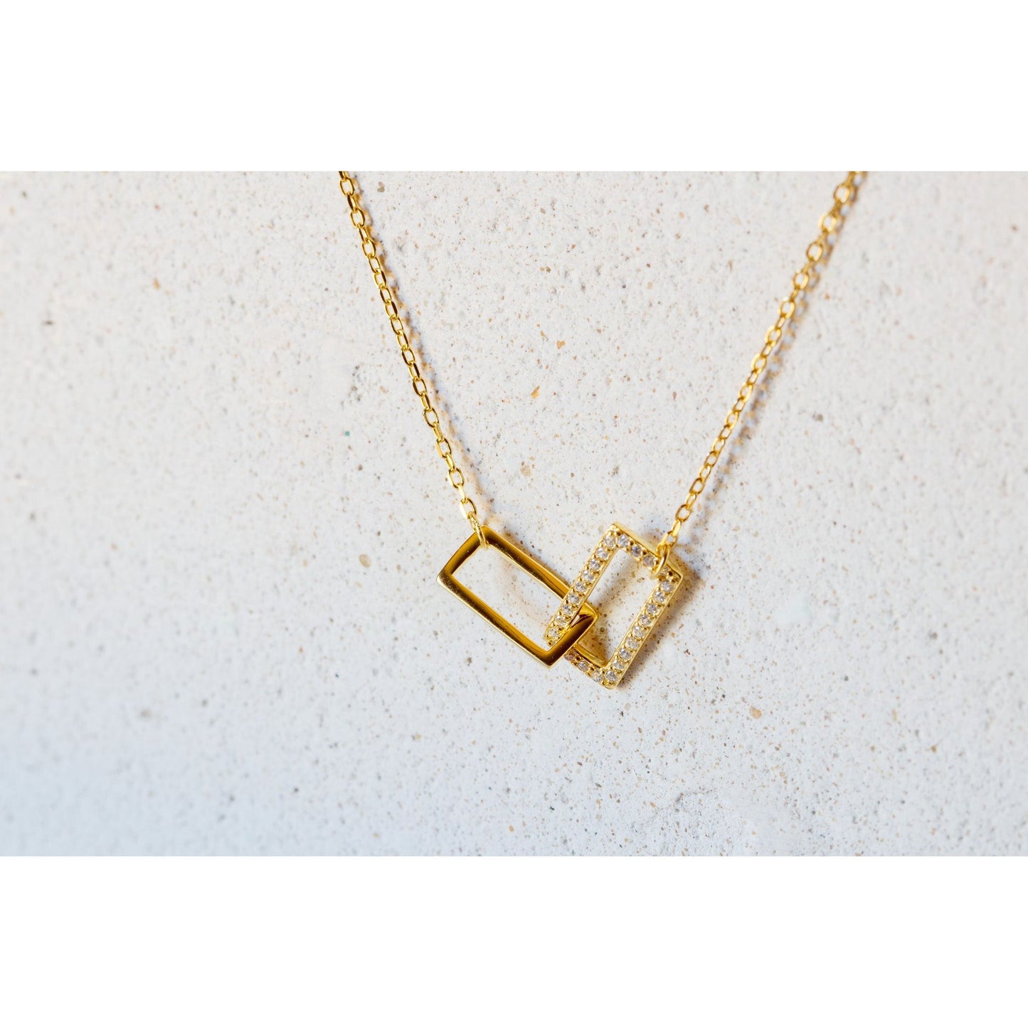 Geo Squares Necklace
