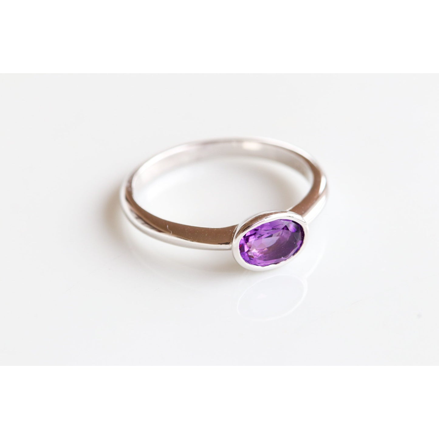 Oval Gemstone Ring