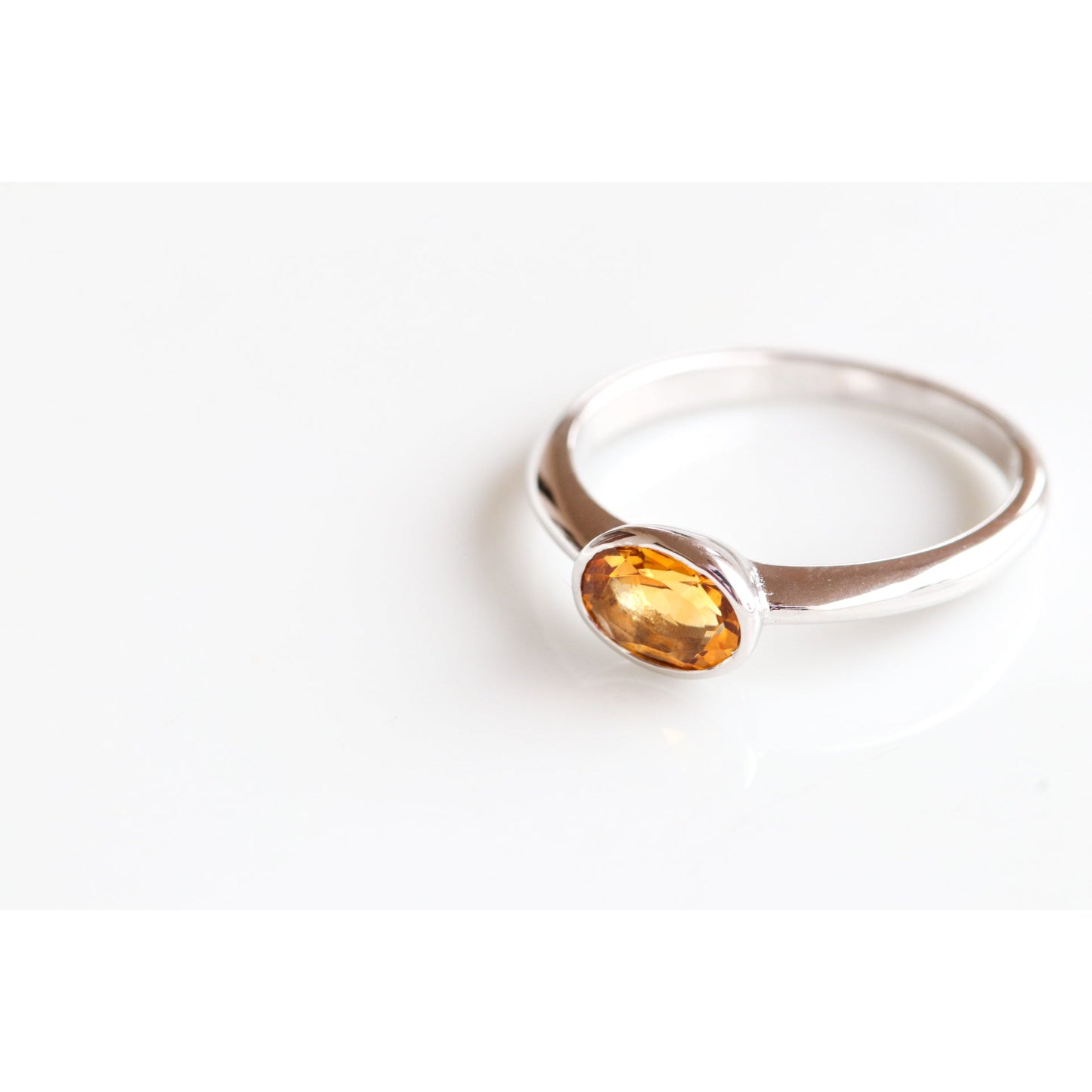 Oval Gemstone Ring
