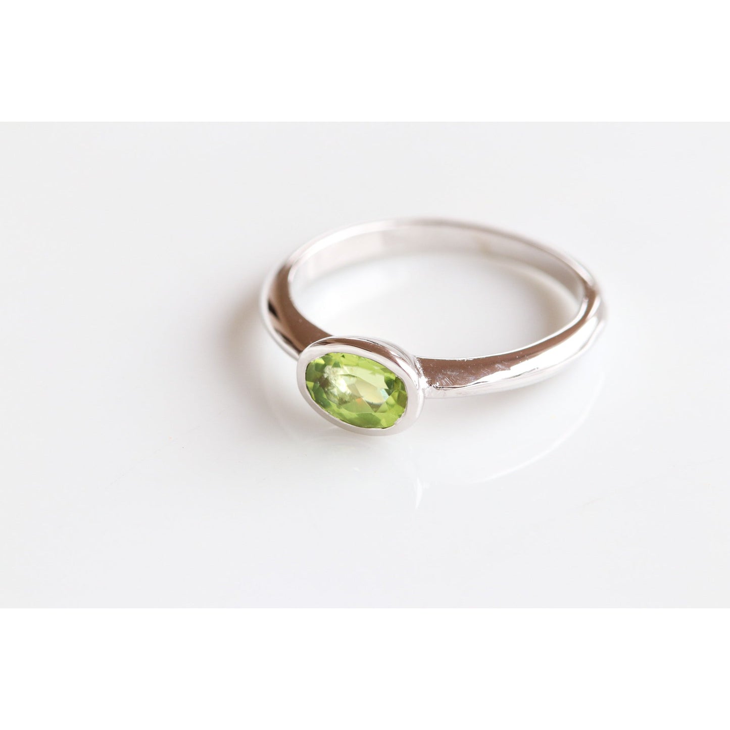 Oval Gemstone Ring