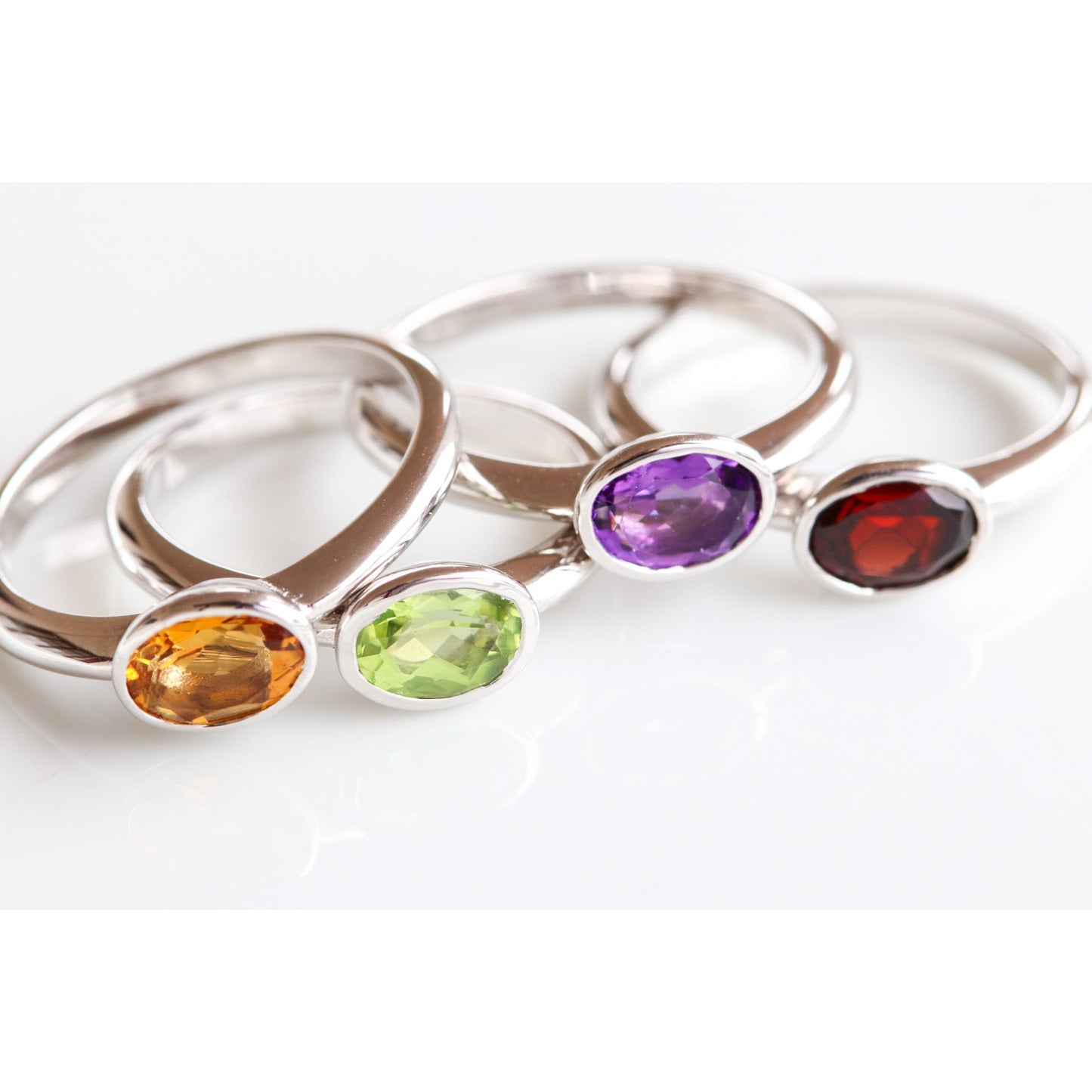 Oval Gemstone Ring