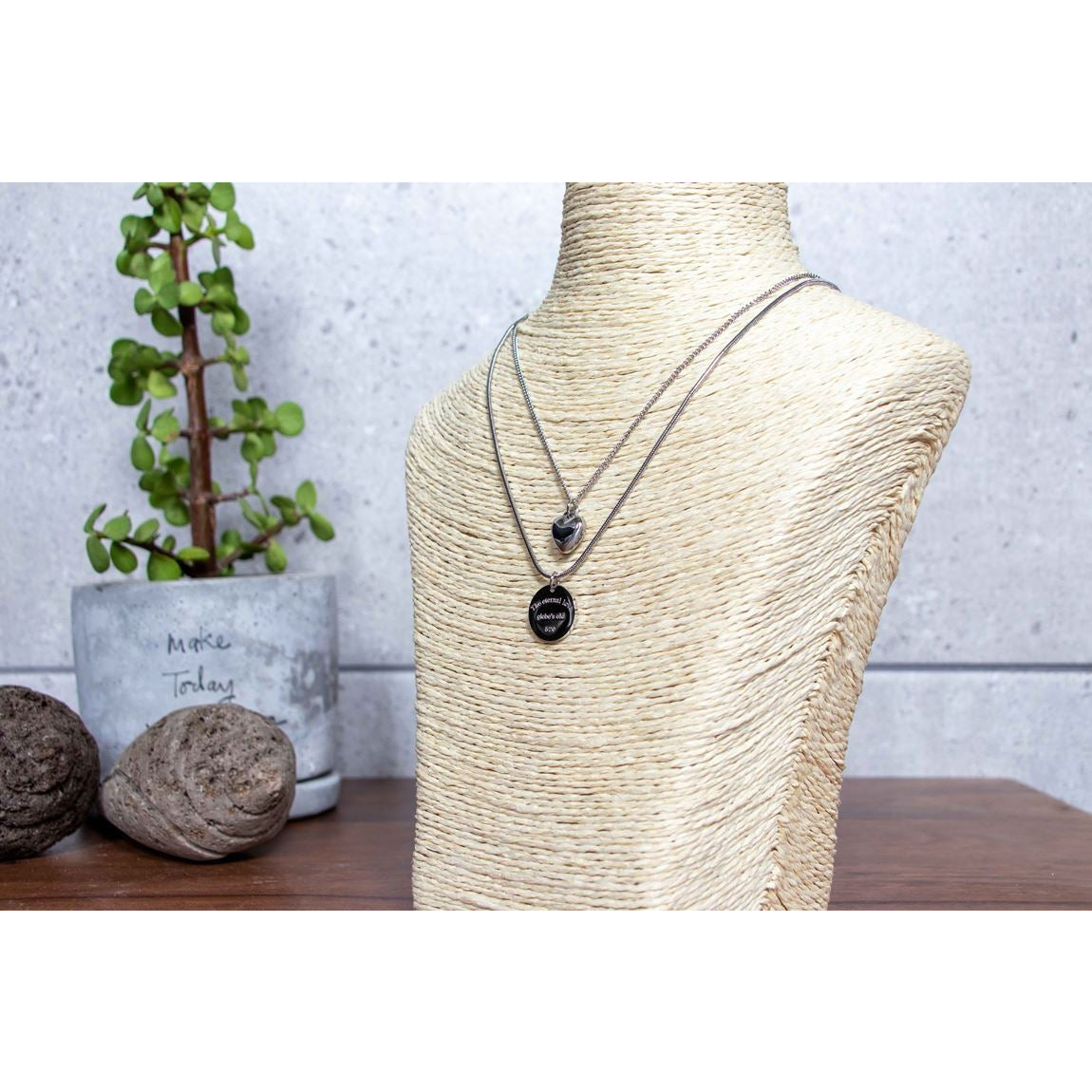 Heart Multi Strand Necklace
