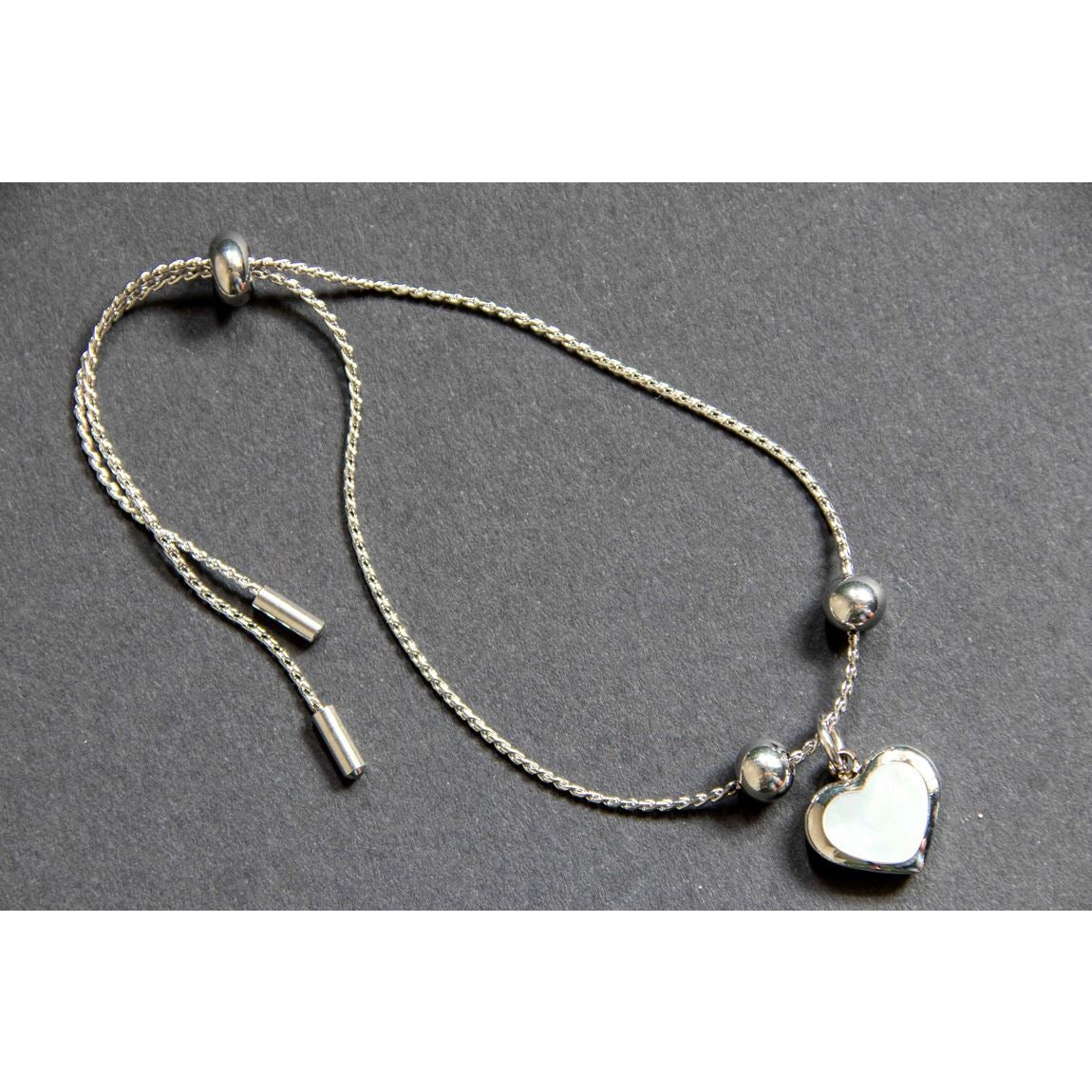 Shell Heart Adjustable Bracelet