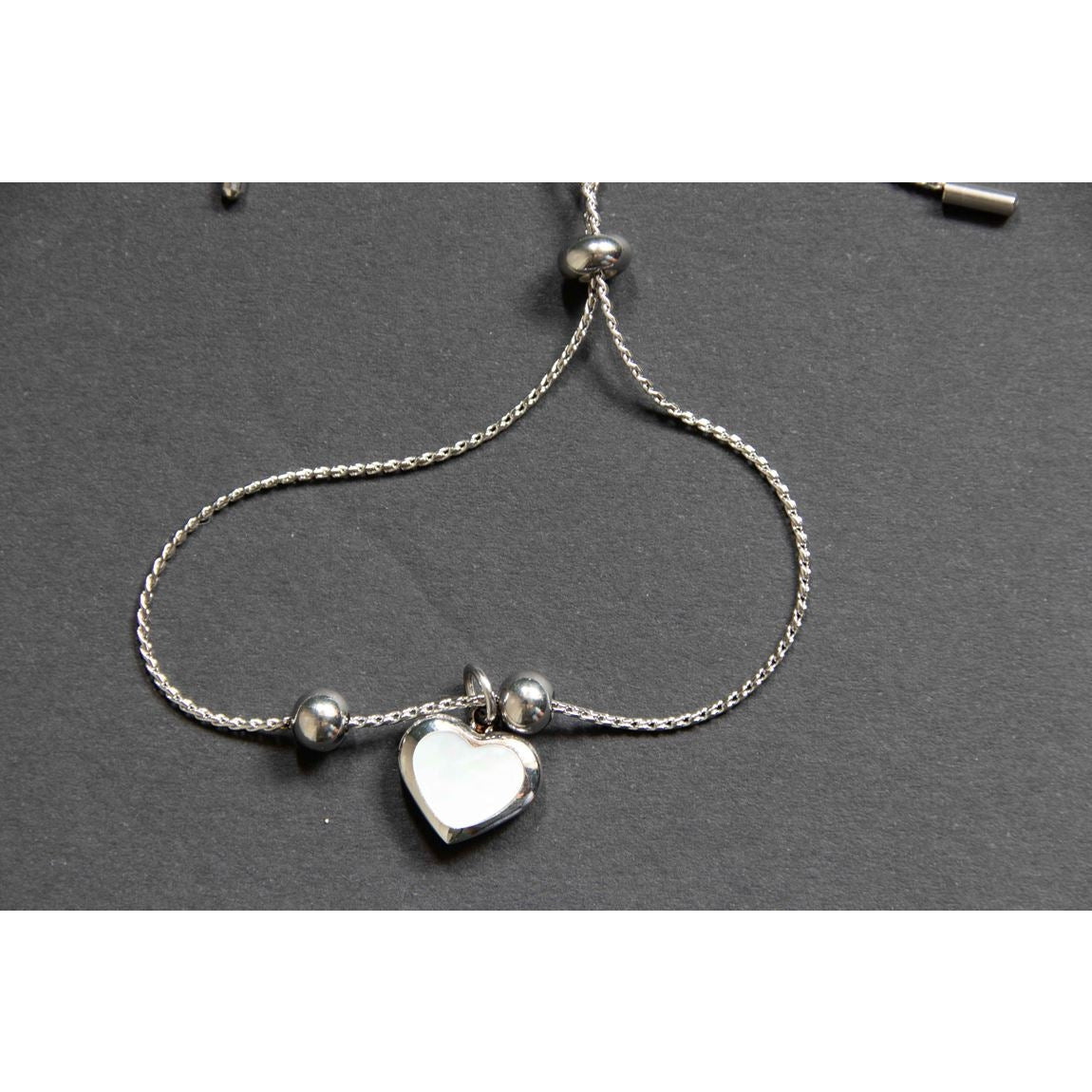 Shell Heart Adjustable Bracelet