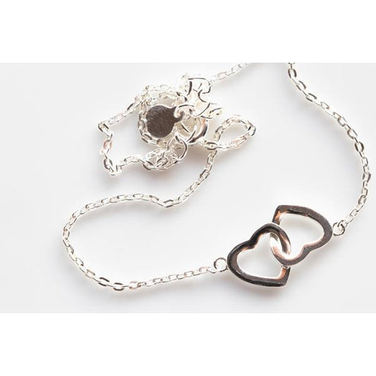 Double Heart Anklet