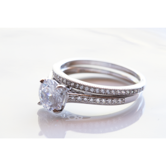 CZ Wedding Set