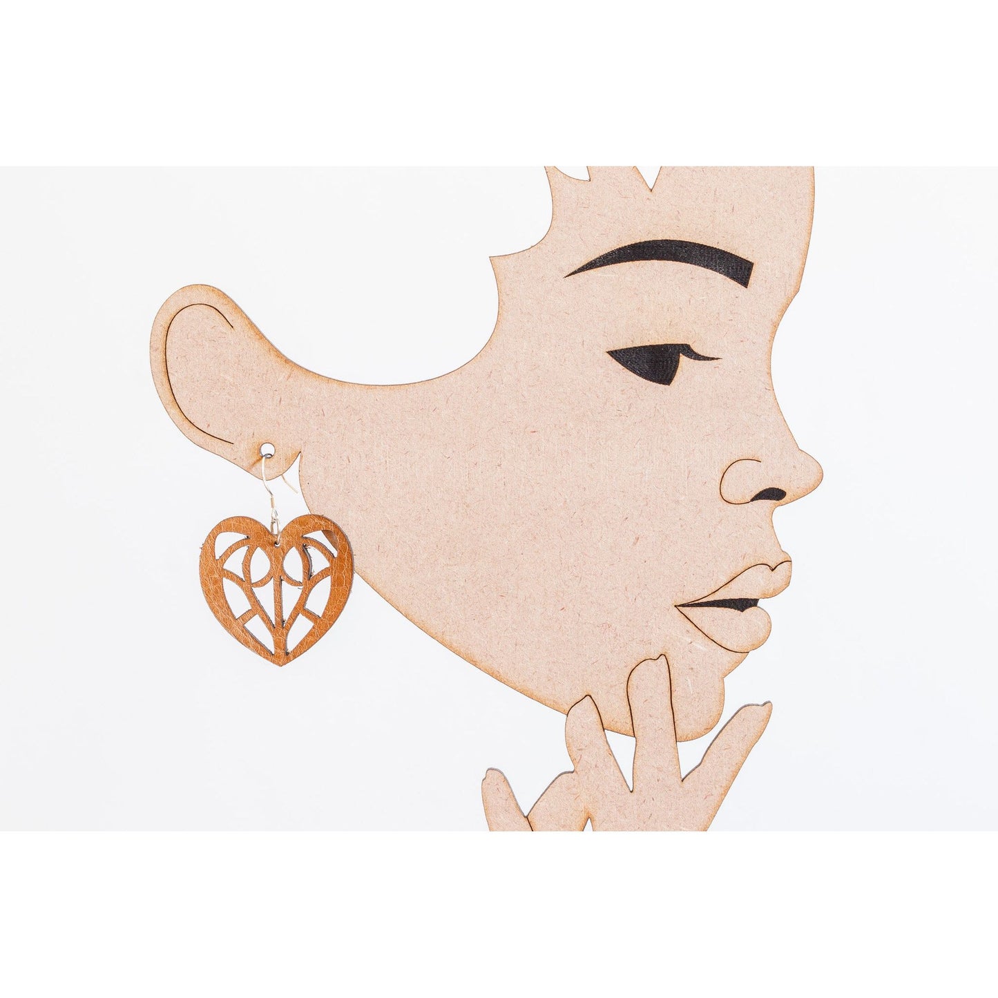 Heart Leather Earrings