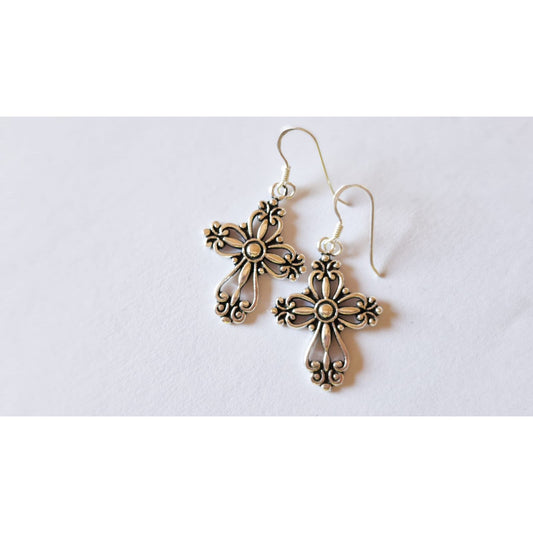 Vintage Cross Earrings