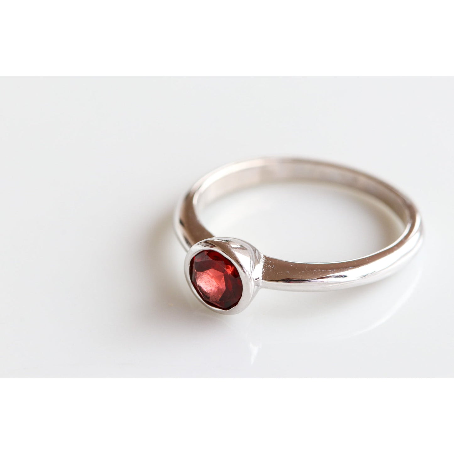 Round Gemstone Ring