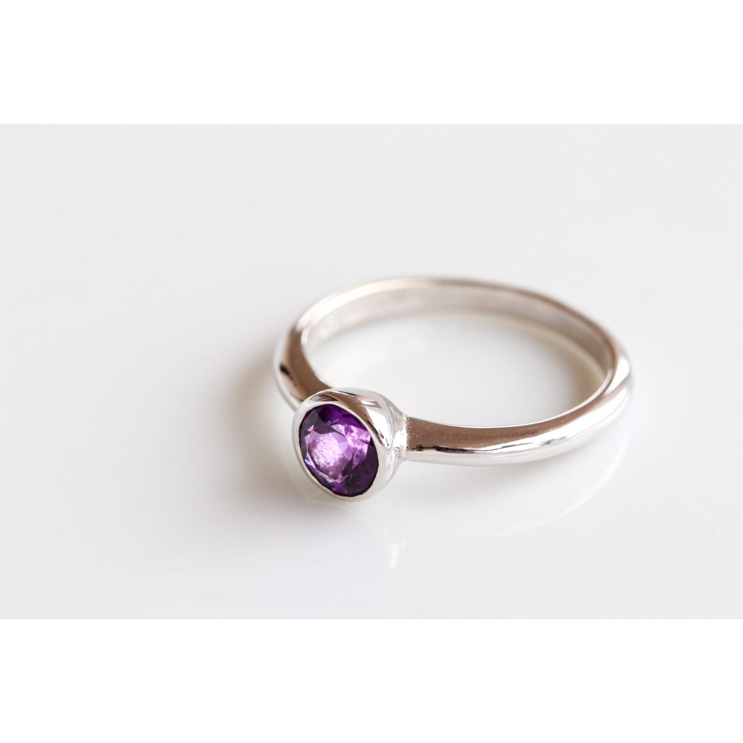 Round Gemstone Ring