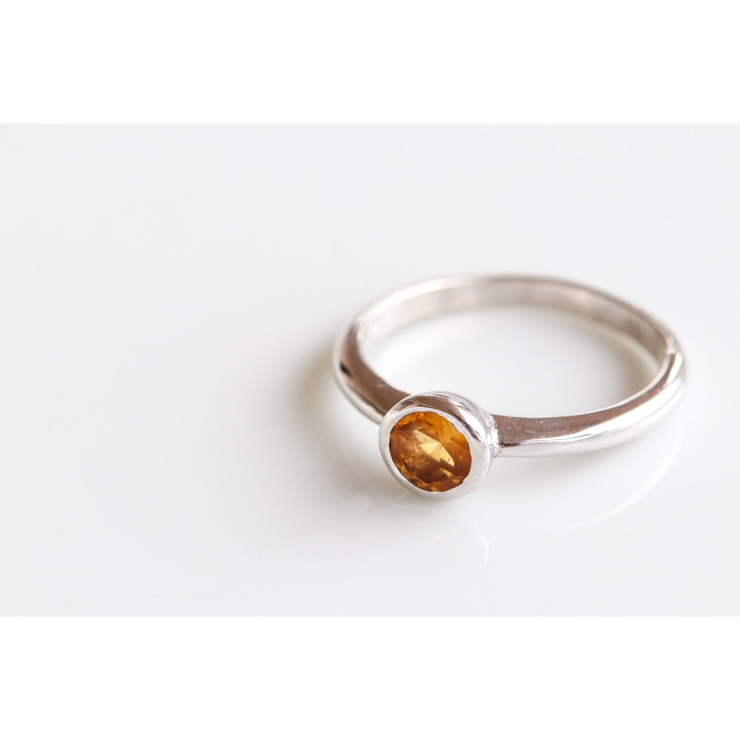 Round Gemstone Ring