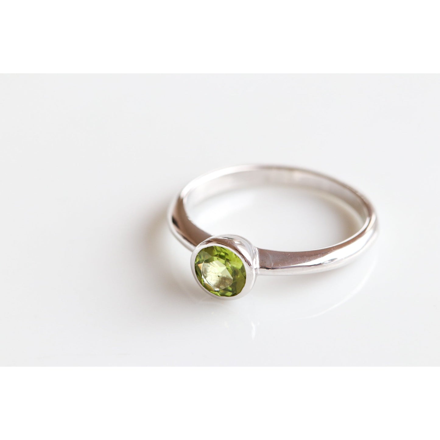 Round Gemstone Ring