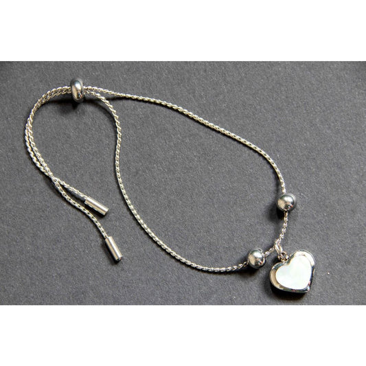 Shell Heart Adjustable Bracelet